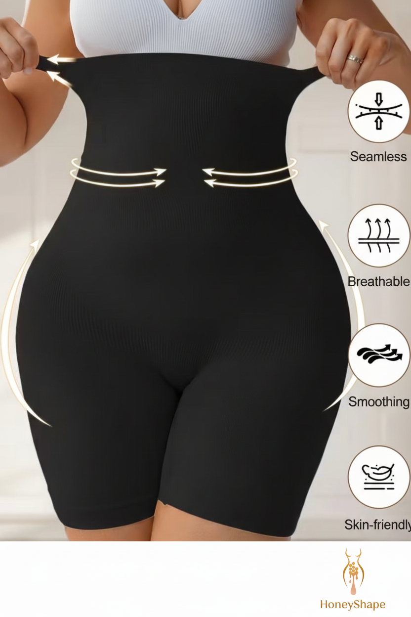 Features Infographic - HoneyShape Logo Added